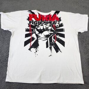 Furia Fightwear Graphic‎ Print T-Shirt Short Sleeve Casual XXL
